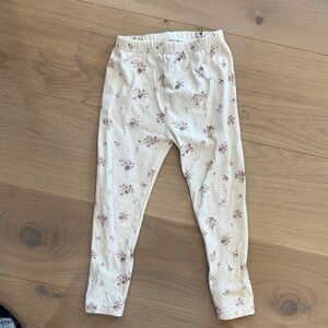 Jamie Kay 4Y Cream Floral Kids Leggings